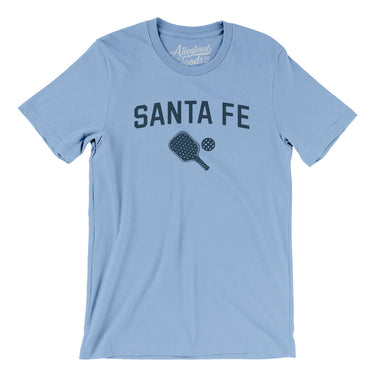 Santa Fe Pickleball Men/Unisex T-Shirt-Baby Blue-Allegiant Goods Co. Vintage Sports Apparel