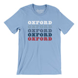 Oxford Repeat Men/Unisex T-Shirt-Baby Blue-Allegiant Goods Co. Vintage Sports Apparel