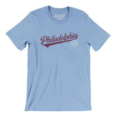 Philadelphia Vintage Script Men/Unisex T-Shirt-Allegiant Goods Co. Vintage Sports Apparel