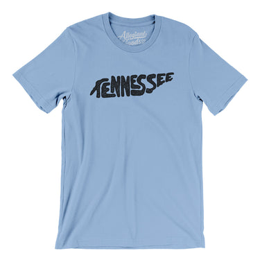 Tennessee State Shape Text Men/Unisex T-Shirt-Allegiant Goods Co. Vintage Sports Apparel