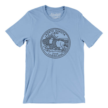 North Dakota State Quarter Men/Unisex T-Shirt-Allegiant Goods Co. Vintage Sports Apparel