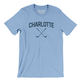 Charlotte Golf Men/Unisex T-Shirt-Baby Blue-Allegiant Goods Co. Vintage Sports Apparel