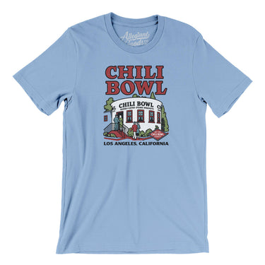 Chili Bowl Men/Unisex T-Shirt-Baby Blue-Allegiant Goods Co. Vintage Sports Apparel
