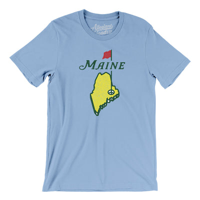 Maine Golf Men/Unisex T-Shirt-Baby Blue-Allegiant Goods Co. Vintage Sports Apparel