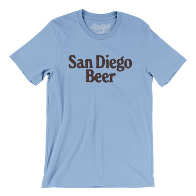 San Diego Beer Men/Unisex T-Shirt-Baby Blue-Allegiant Goods Co. Vintage Sports Apparel