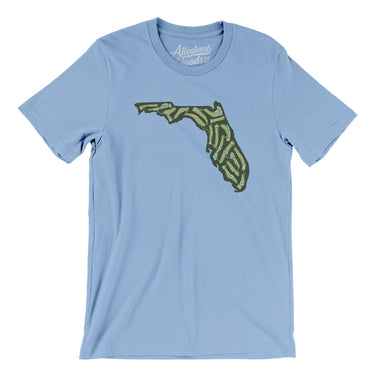 Florida Golf Course Men/Unisex T-Shirt-Baby Blue-Allegiant Goods Co. Vintage Sports Apparel