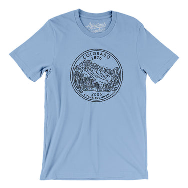 Colorado State Quarter Men/Unisex T-Shirt-Allegiant Goods Co. Vintage Sports Apparel