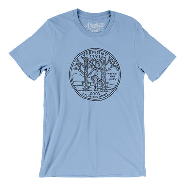 Vermont State Quarter Men/Unisex T-Shirt-Allegiant Goods Co. Vintage Sports Apparel