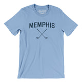 Memphis Golf Men/Unisex T-Shirt-Baby Blue-Allegiant Goods Co. Vintage Sports Apparel