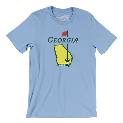 Georgia Golf Men/Unisex T-Shirt-Baby Blue-Allegiant Goods Co. Vintage Sports Apparel