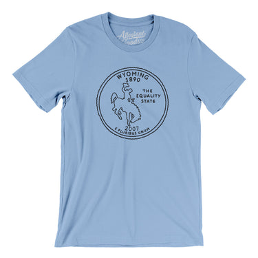 Wyoming State Quarter Men/Unisex T-Shirt-Allegiant Goods Co. Vintage Sports Apparel