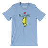 Illinois Golf Men/Unisex T-Shirt-Baby Blue-Allegiant Goods Co. Vintage Sports Apparel