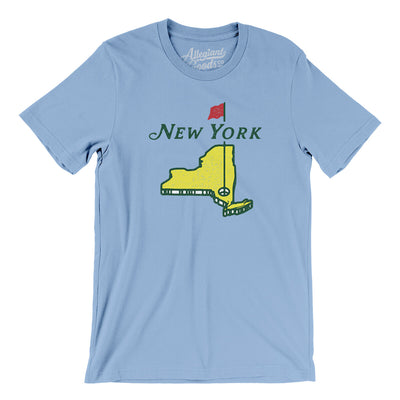 New York Golf Men/Unisex T-Shirt-Baby Blue-Allegiant Goods Co. Vintage Sports Apparel