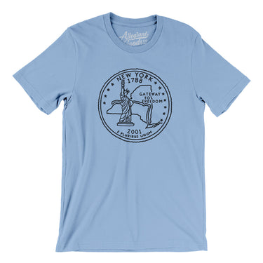 New York State Quarter Men/Unisex T-Shirt-Allegiant Goods Co. Vintage Sports Apparel