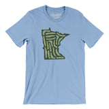 Minnesota Golf Course Men/Unisex T-Shirt-Baby Blue-Allegiant Goods Co. Vintage Sports Apparel