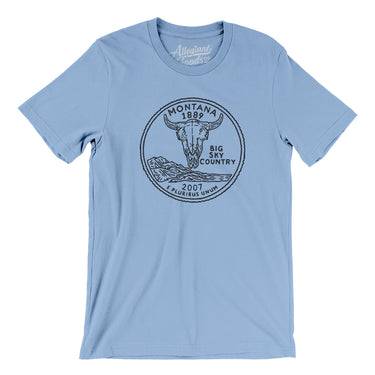Montana State Quarter Men/Unisex T-Shirt-Allegiant Goods Co. Vintage Sports Apparel