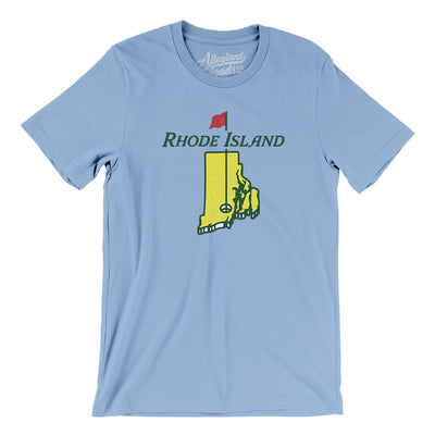 Rhode Island Golf Men/Unisex T-Shirt-Baby Blue-Allegiant Goods Co. Vintage Sports Apparel