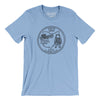 Ohio State Quarter Men/Unisex T-Shirt-Baby Blue-Allegiant Goods Co. Vintage Sports Apparel