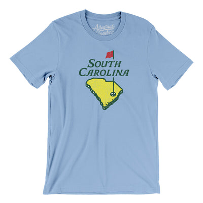 South Carolina Golf Men/Unisex T-Shirt-Baby Blue-Allegiant Goods Co. Vintage Sports Apparel