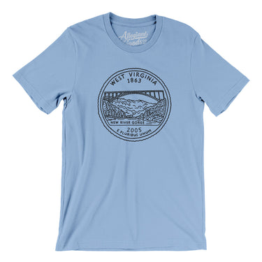 West Virginia State Quarter Men/Unisex T-Shirt-Allegiant Goods Co. Vintage Sports Apparel
