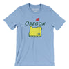 Oregon Golf Men/Unisex T-Shirt-Baby Blue-Allegiant Goods Co. Vintage Sports Apparel