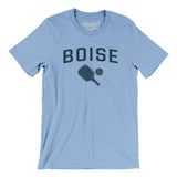 Boise Pickleball Men/Unisex T-Shirt-Baby Blue-Allegiant Goods Co. Vintage Sports Apparel