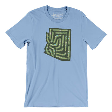 Arizona Golf Course Men/Unisex T-Shirt-Baby Blue-Allegiant Goods Co. Vintage Sports Apparel