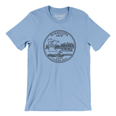 Minnesota State Quarter Men/Unisex T-Shirt-Allegiant Goods Co. Vintage Sports Apparel