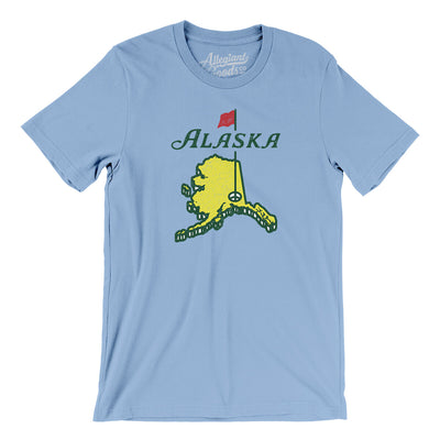 Alaska Golf Men/Unisex T-Shirt-Baby Blue-Allegiant Goods Co. Vintage Sports Apparel