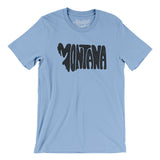 Montana State Shape Text Men/Unisex T-Shirt-Allegiant Goods Co. Vintage Sports Apparel