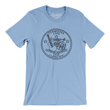 Tennessee State Quarter Men/Unisex T-Shirt-Allegiant Goods Co. Vintage Sports Apparel