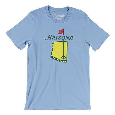 Arizona Golf Men/Unisex T-Shirt-Baby Blue-Allegiant Goods Co. Vintage Sports Apparel