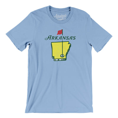 Arkansas Golf Men/Unisex T-Shirt-Baby Blue-Allegiant Goods Co. Vintage Sports Apparel