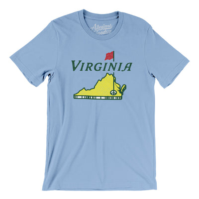 Virginia Golf Men/Unisex T-Shirt-Baby Blue-Allegiant Goods Co. Vintage Sports Apparel