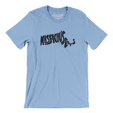 Massachusetts State Shape Text Men/Unisex T-Shirt-Allegiant Goods Co. Vintage Sports Apparel
