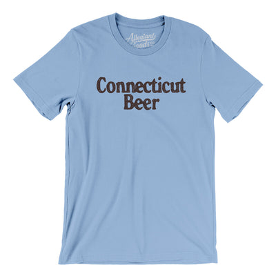 Connecticut Beer Men/Unisex T-Shirt-Baby Blue-Allegiant Goods Co. Vintage Sports Apparel