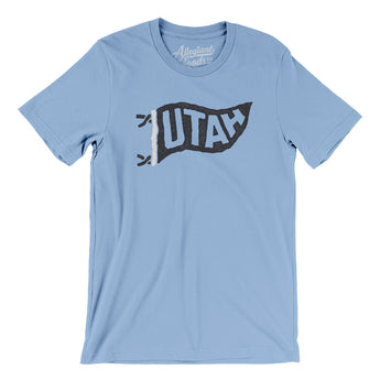 Utah Pennant Men/Unisex T-Shirt-Allegiant Goods Co. Vintage Sports Apparel