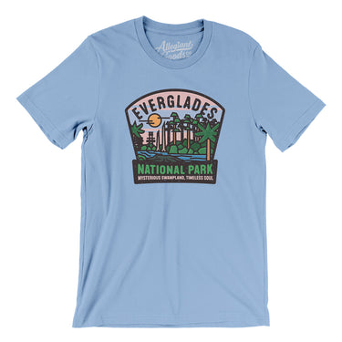 Everglades National Park Badge Men/Unisex T-Shirt-Baby Blue-Allegiant Goods Co. Vintage Sports Apparel