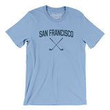 San Francisco Golf Men/Unisex T-Shirt-Baby Blue-Allegiant Goods Co. Vintage Sports Apparel