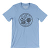 South Carolina State Quarter Men/Unisex T-Shirt-Baby Blue-Allegiant Goods Co. Vintage Sports Apparel