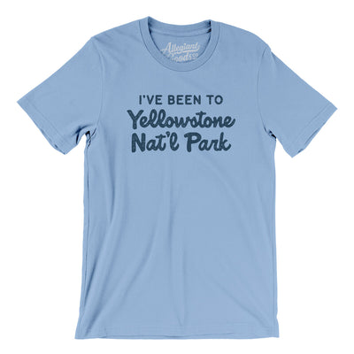 I've Been To Yellowstone National Park Men/Unisex T-Shirt-Baby Blue-Allegiant Goods Co. Vintage Sports Apparel