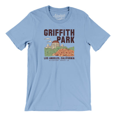 Griffith Park Men/Unisex T-Shirt-Baby Blue-Allegiant Goods Co. Vintage Sports Apparel