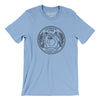Georgia State Quarter Men/Unisex T-Shirt-Baby Blue-Allegiant Goods Co. Vintage Sports Apparel