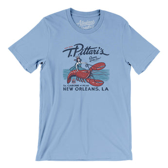 T Pittari's New Orleans Men/Unisex T-Shirt-Baby Blue-Allegiant Goods Co. Vintage Sports Apparel