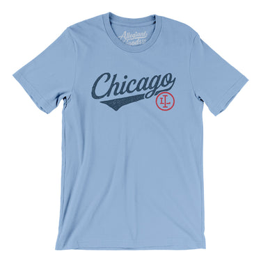 Chicago Vintage Script Men/Unisex T-Shirt-Allegiant Goods Co. Vintage Sports Apparel