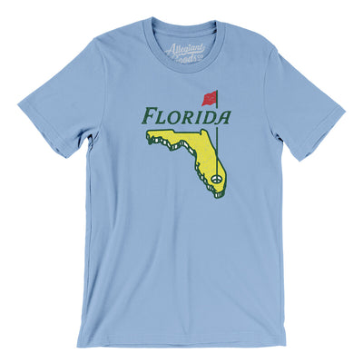 Florida Golf Men/Unisex T-Shirt-Baby Blue-Allegiant Goods Co. Vintage Sports Apparel