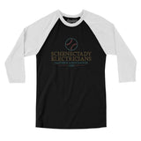 Schenectady Electricians Men/Unisex Raglan 3/4 Sleeve T-Shirt-Allegiant Goods Co. Vintage Sports Apparel