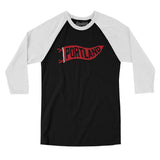 Portland Pennant Men/Unisex Raglan 3/4 Sleeve T-Shirt-Allegiant Goods Co. Vintage Sports Apparel
