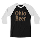 Ohio Beer Men/Unisex Raglan 3/4 Sleeve T-Shirt-Allegiant Goods Co. Vintage Sports Apparel