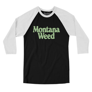 Montana Weed Men/Unisex Raglan 3/4 Sleeve T-Shirt-Allegiant Goods Co. Vintage Sports Apparel